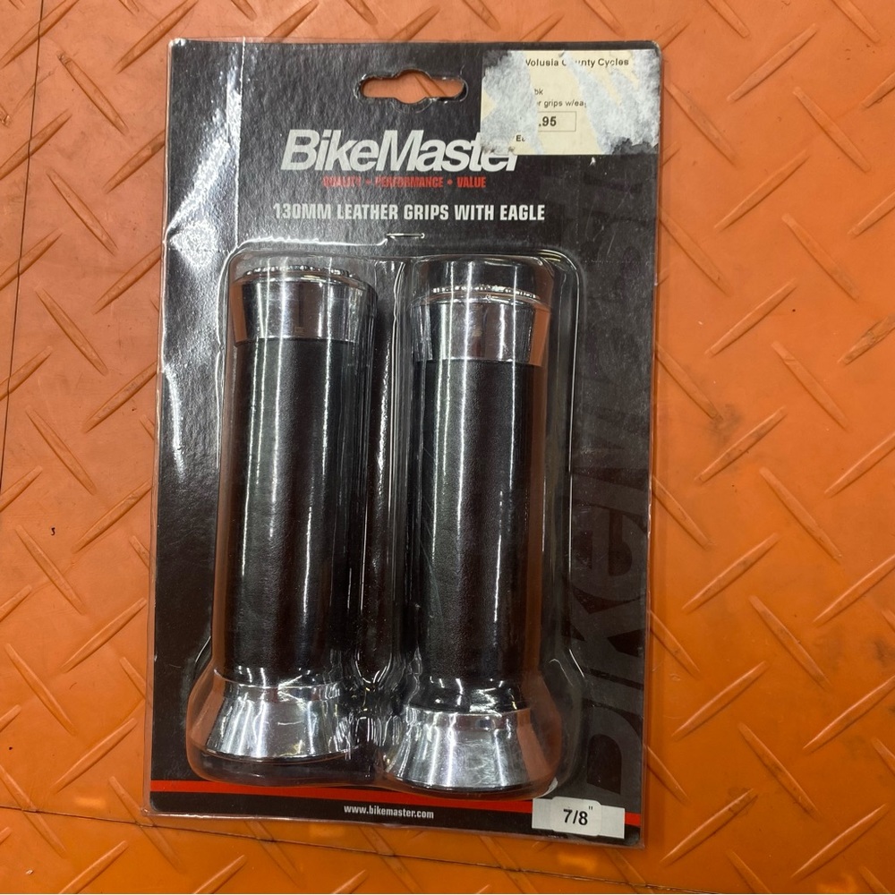 Bike Master leather grips with eagle